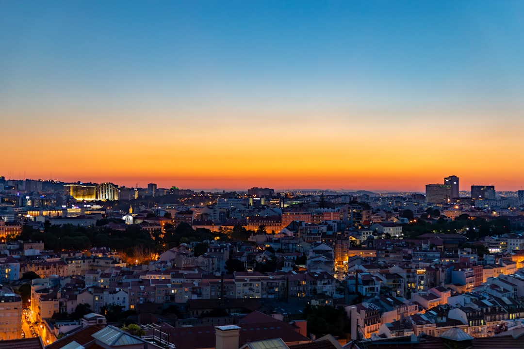 Lisbon city skyline