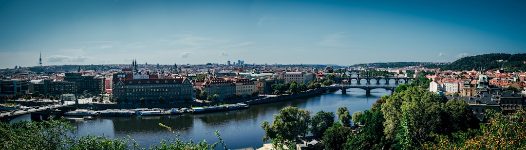 Prague city panorama