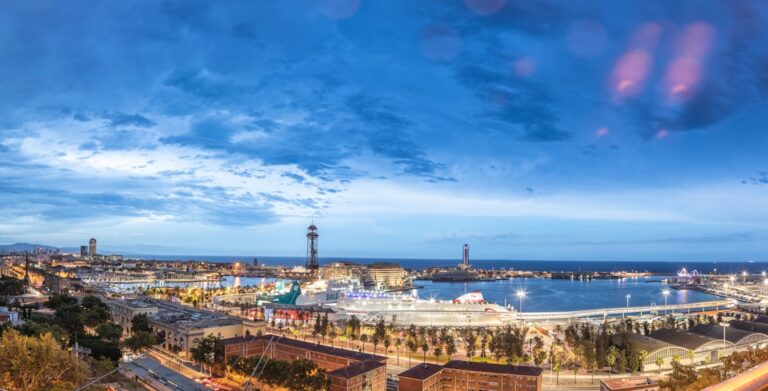Barcelona city skyline