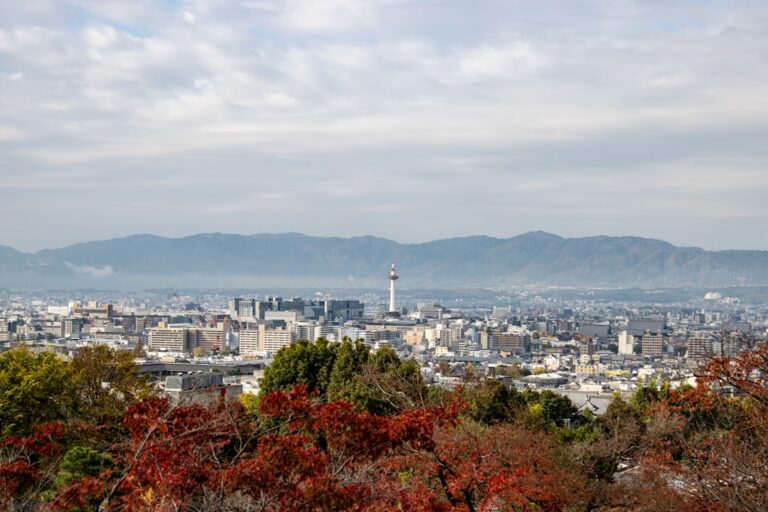 Kyoto city skyline