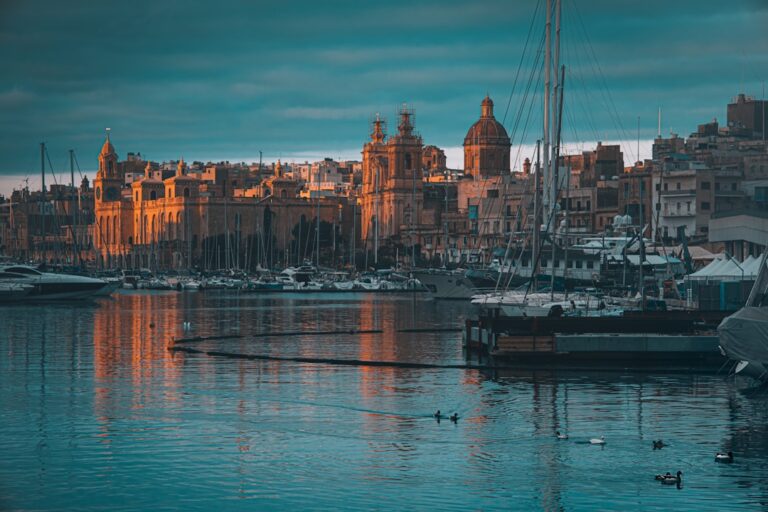Malta city skyline