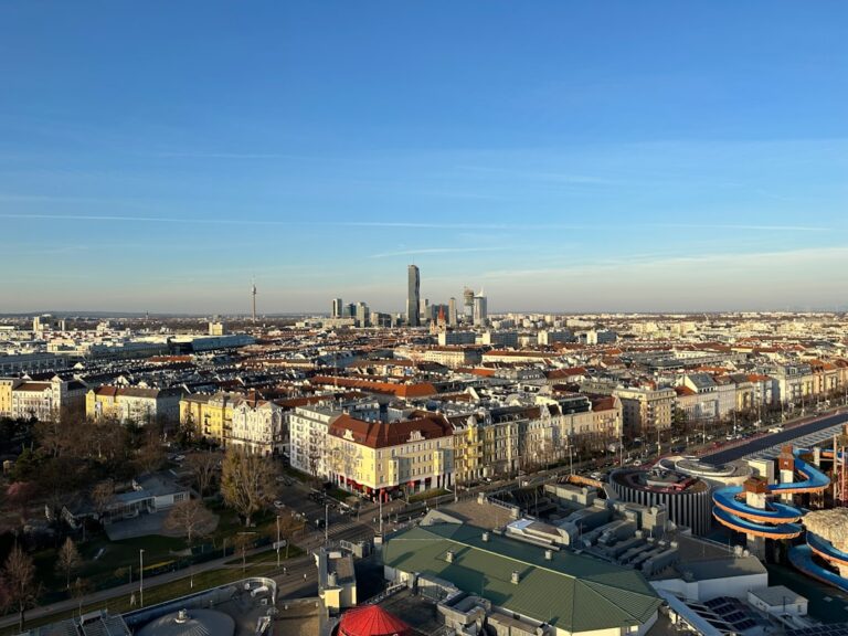 Vienna city skyline