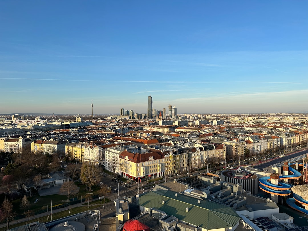 Vienna city skyline